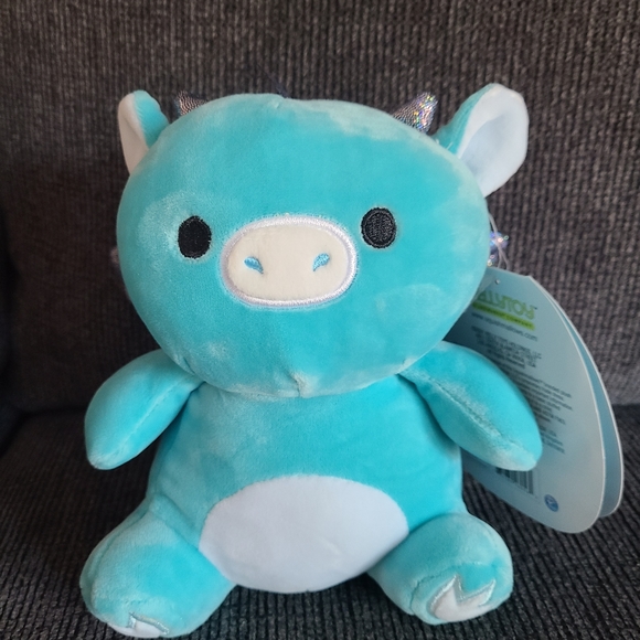 Squishmallows Toys Nwt 8 Grey The Dragon Squeezemallow Squishmallow